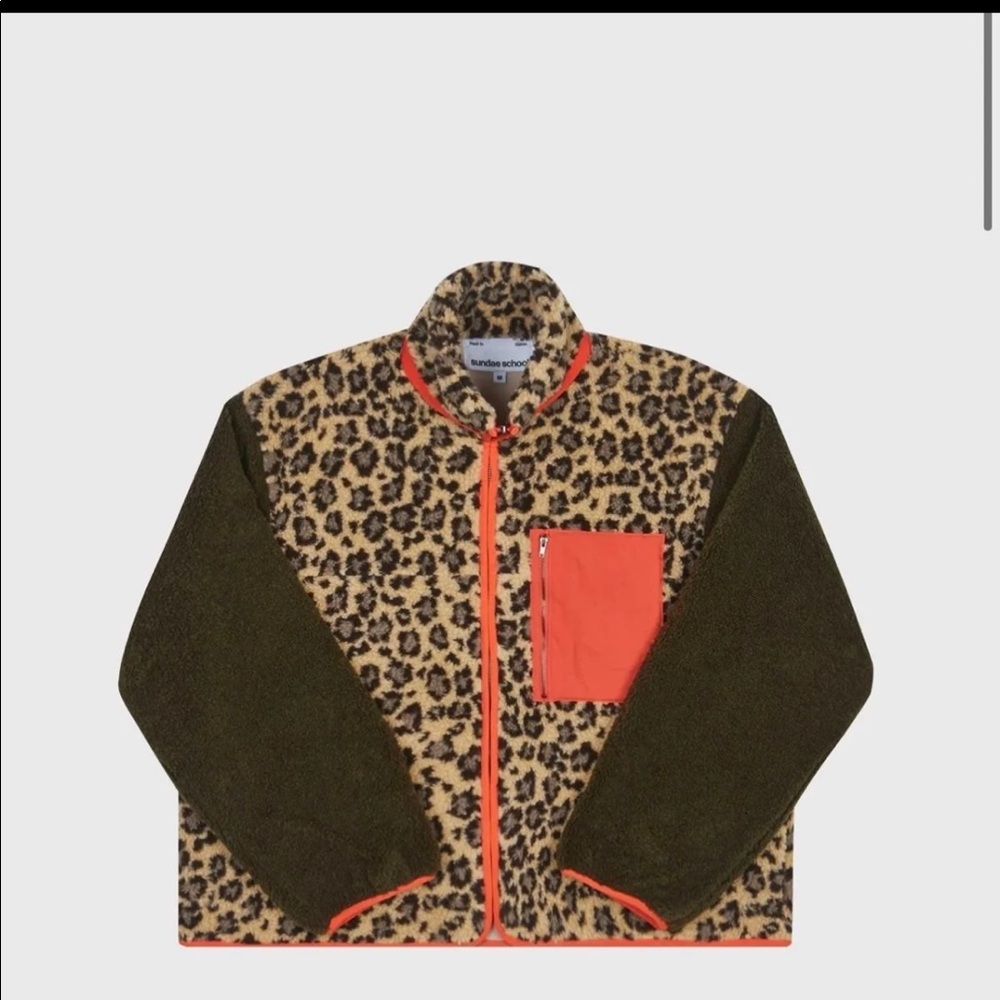 Sundae School Tiger Mom Leopard Fleece M SOLDOUT